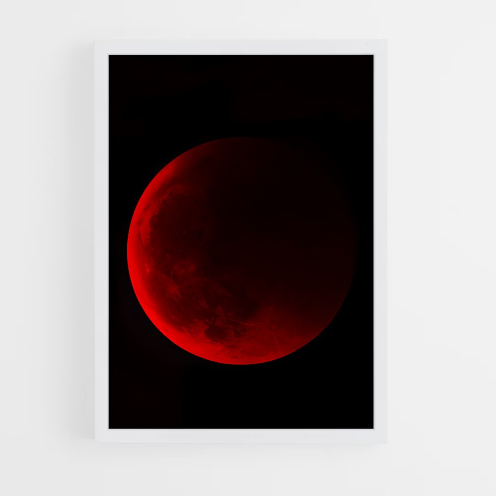 Poster Lune de Sang – affiche Système solaire (vue 3)